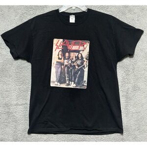 Slayer Band T-Shirt Mens Size Large Vintage 80's Style Iron On